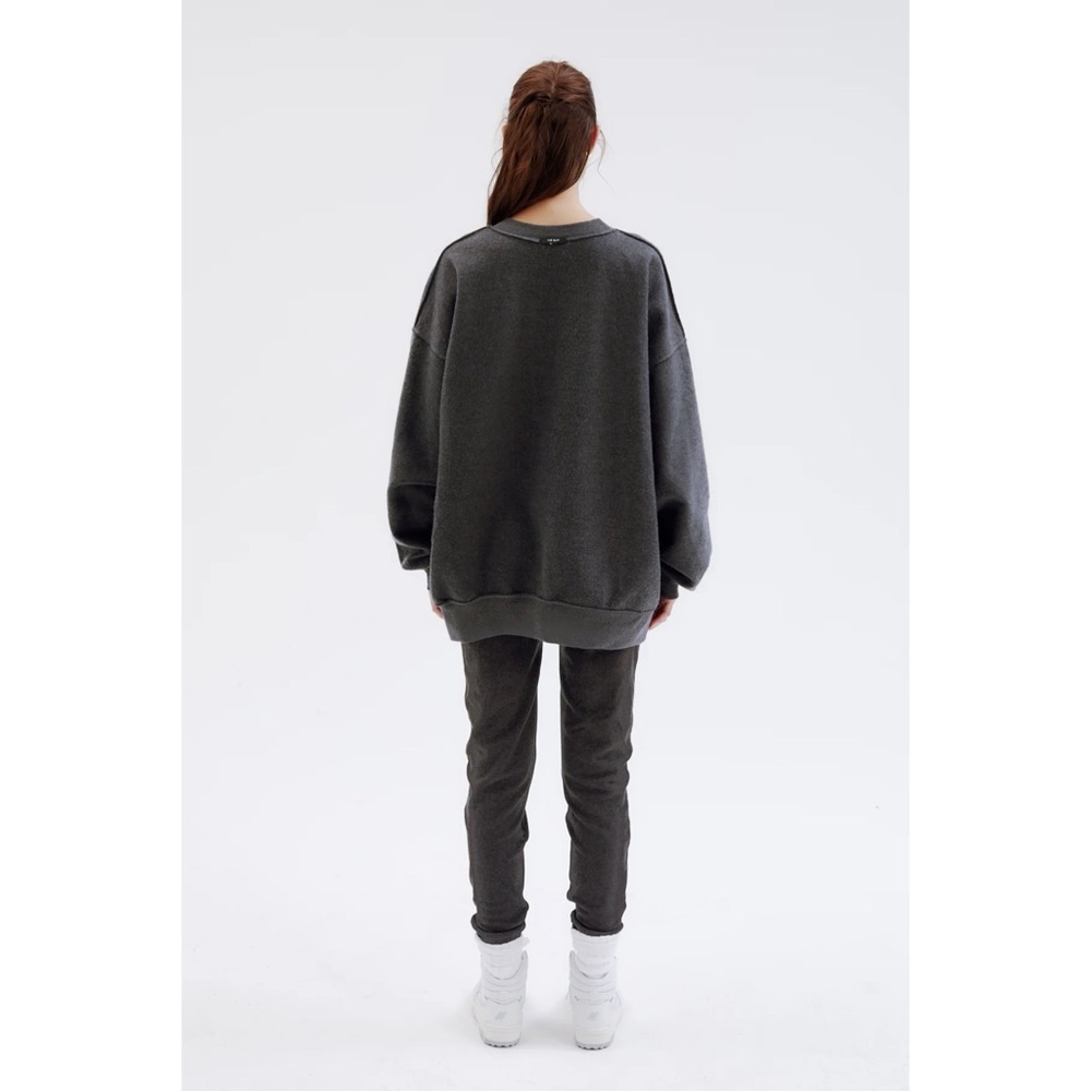 Women's The Bar Sweatshirt L Gray Varsity - Picture 7 of 8